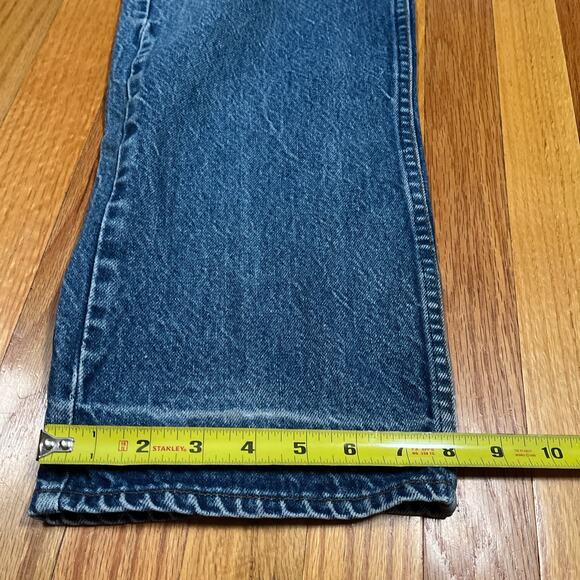 Vintage Levis 20505-0217 Denim Jeans Orange Tab 38x31 40 Tag USA Made Fade - Picture 6 of 11